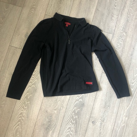 Burberry Black Zip-Up Men's Sweater - Picture 1 of 5